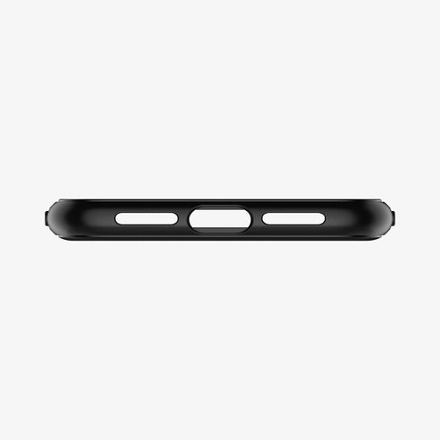 076CS27183 - iPhone 11 Case Rugged Armor in Matte Black showing the back
